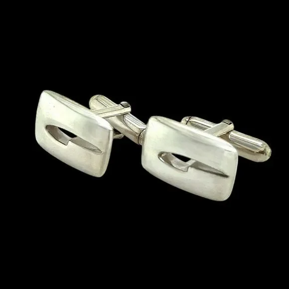 Gucci Estate Mens Cufflinks Sterling Silver G39